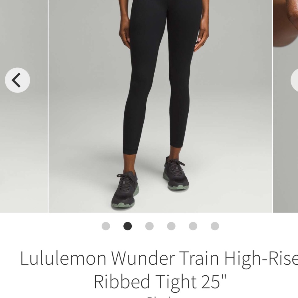 Lululemon Wunder Train **Ribbed *** size 8